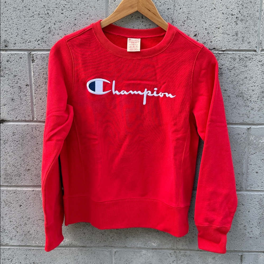 Champion Reverse Weave Red Sweatshirt XS